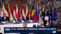 i24NEWS DESK | U.N. warns of migrant abuses in Lybia | Friday, September 8th 2017