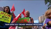 Protests After Donald Trump Ends DACA  NBC Nightly News