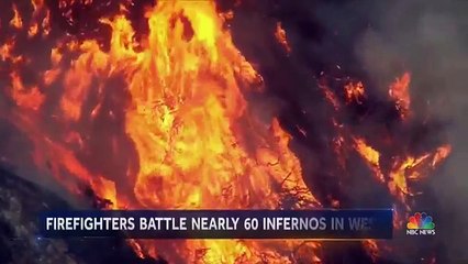 Wildfires Sweep Across The West  NBC Nightly News
