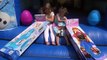 Disney Frozen Elsa and Anna playing outside | Ponycycle | Giant inflatable slide | petting