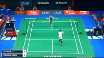 2017 LEE Chia Hsin vs Carolina Marin SPore Open R2 李佳馨 v 馬琳 新加坡羽毛球公開賽 预赛2