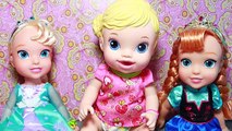Baby Alive & Frozen Elsa Disney Princess Anna Dolls How To Make DIY RAINBOW LOOM Charms Br