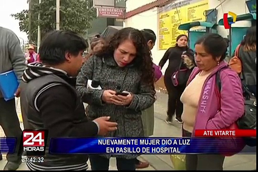 Denuncian que mujer dio a luz en el pasillo del hospital de Ate Vitarte