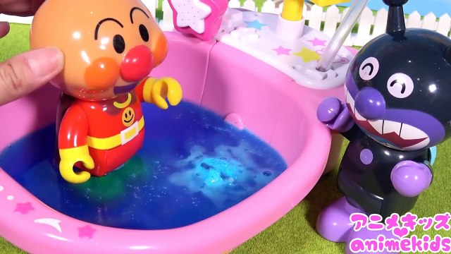 アンパンマン アニメ おもちゃ びっくらたまご バスボール ガチャガチャ❤ お風呂 入浴剤 バスボム animekids アニメキッズ Anpanman Toy Bath Bomb