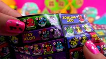 4 Zomlings Blind Bag Houses   2 Shopkins Season 3 Mystery Baskets Surprise Toys Unboxing Video