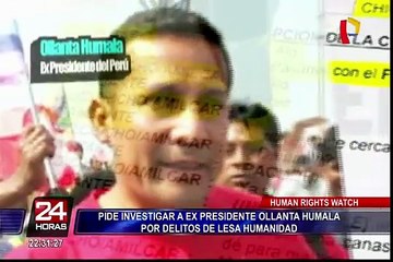 Piden que Ollanta Humala sea investigado por atrocidades en conflicto armado