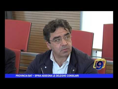 PROVINCIA BAT | Spina assegna le deleghe consiliari