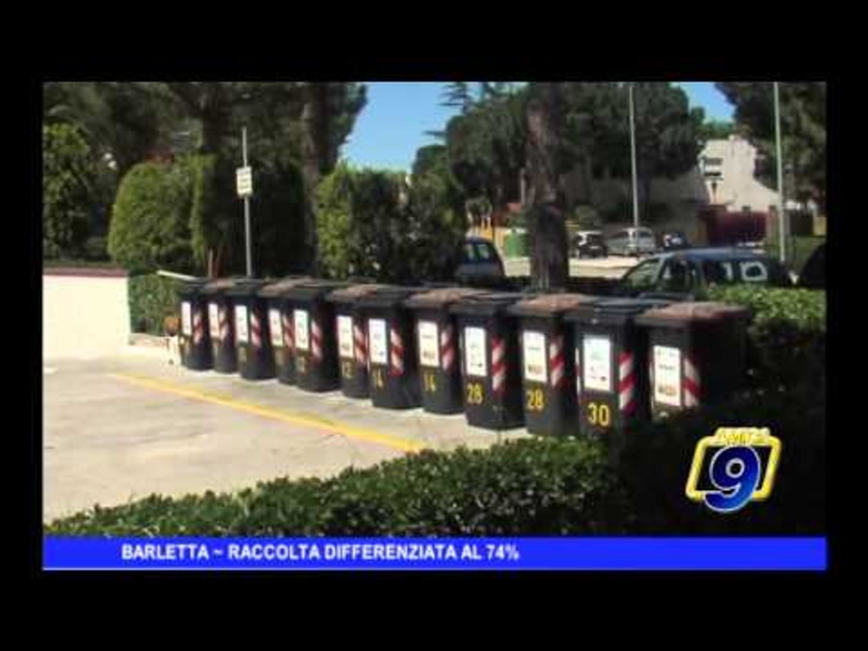 BARLETTA | Raccolta differenziata al 74%