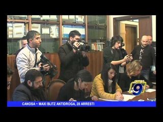 CANOSA | Mazi blitz antidroga, 28 arresti