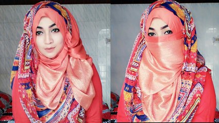Easy Niqab Tutorial for Occasions and Party special _ Pari ZaaD ❤