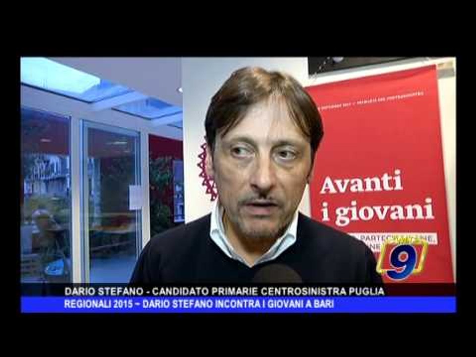 REGIONALI 2015 | Dario Stefàno incontra i giovani a Bari