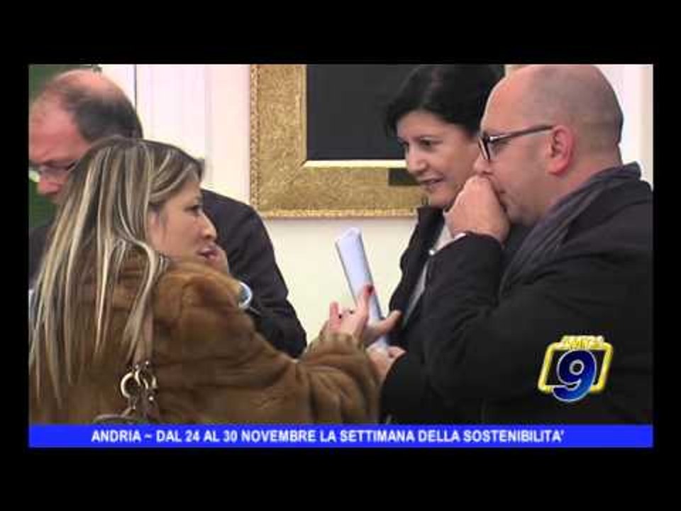 ANDRIA | Dal 24 al 30 novembre la "Settimana della Sostenibilità"