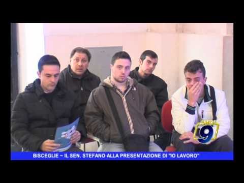 BISCEGLIE | Il sen. Stefàno alla presentazione di Io lavoro