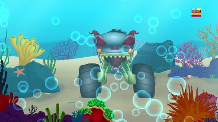 Haunted House Monster Truck  | good vs evil  | cartoon cars by Kids Channel