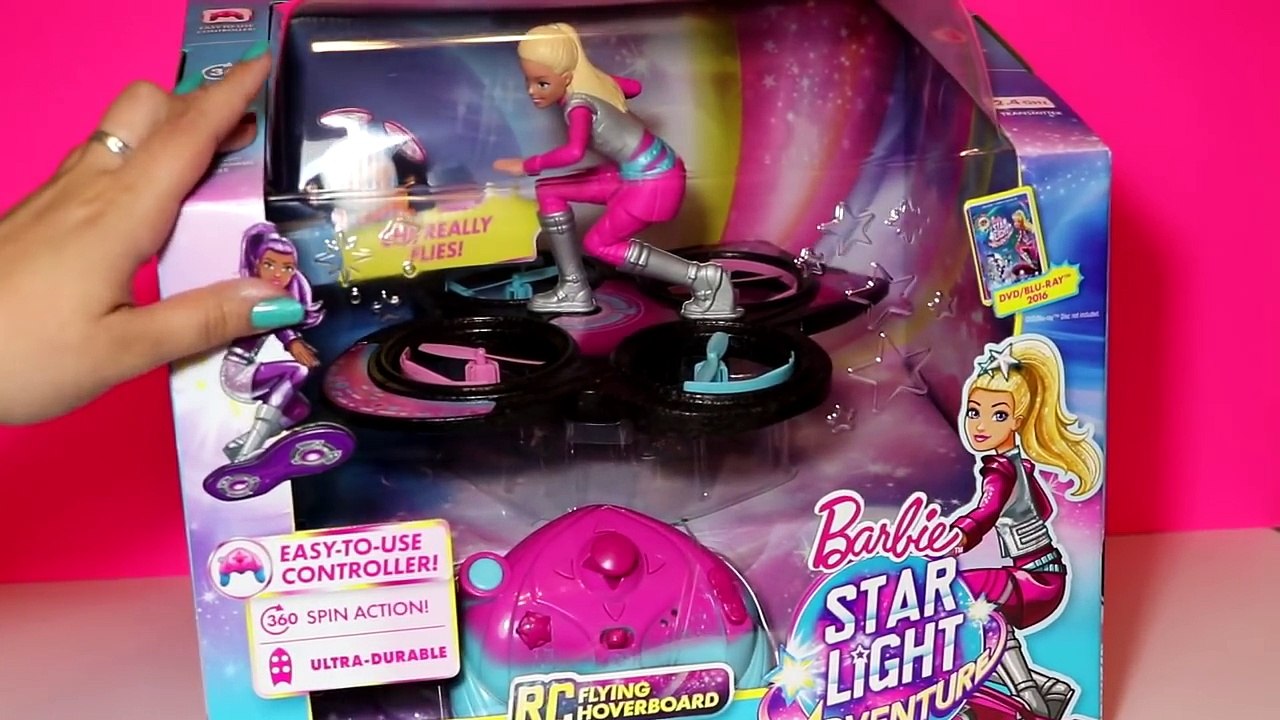 Barbie star light adventure flying cheap rc hoverboard doll