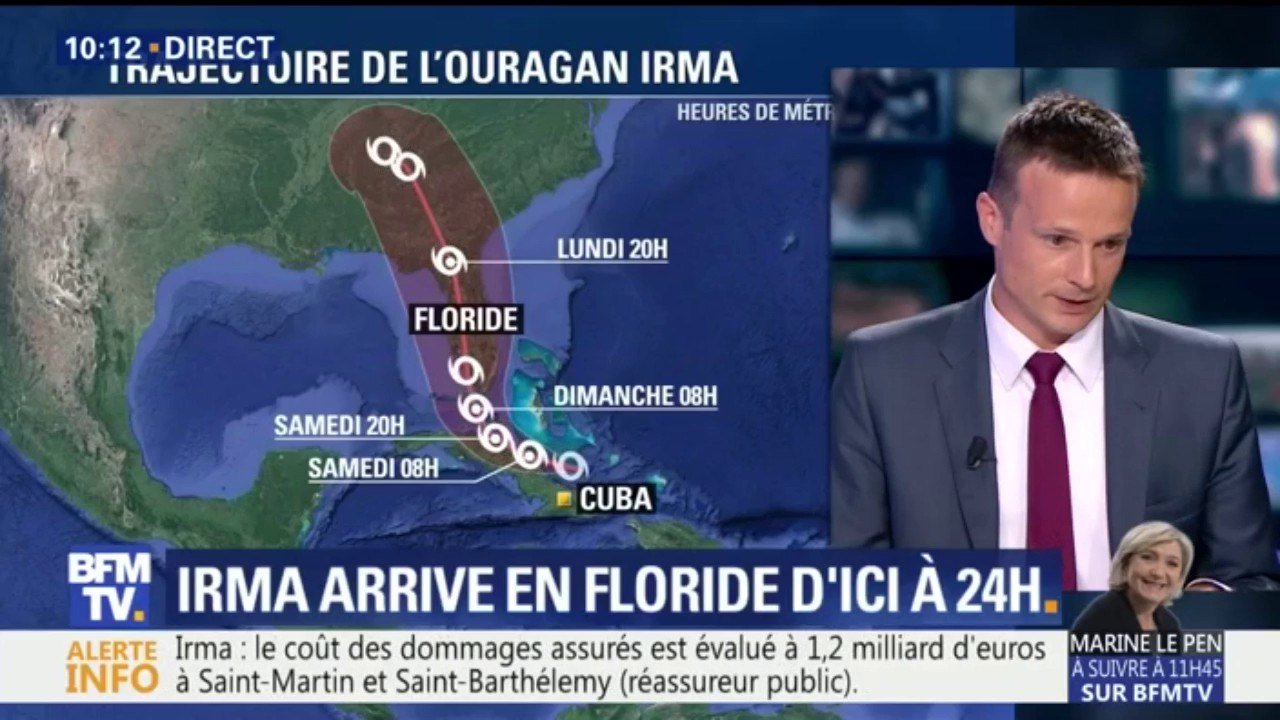 Cuba, Bahamas, Floride… quelle sera la trajectoire de l'ouragan Irma ce week-end?