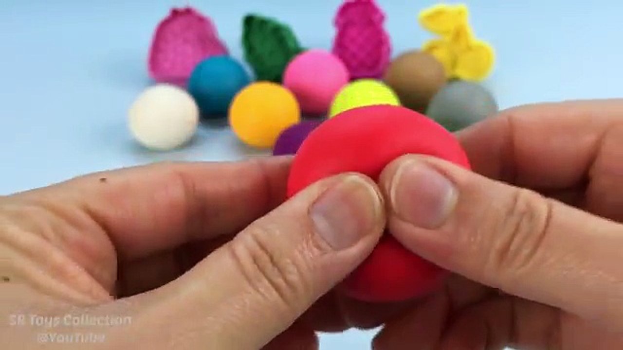 Learn Colors Play Doh Balls Fruits Strawberry Molds Fun and Creative for Kids EggVideos.co