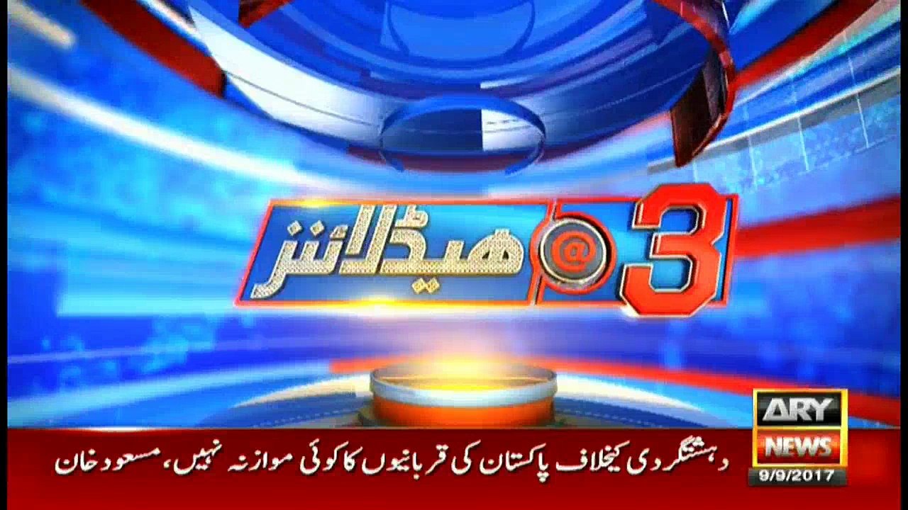 Headlines 1500 9th September 2017
