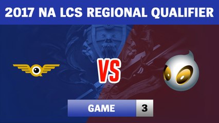 Highlights: FLY vs DIG Game 3 | FlyQuest vs Team Dignitas | 2017 NA LCS Regional Qualifier