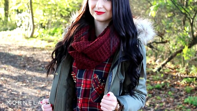 OOTD ♡ JESIENNY STRÓJ DNIA | KOSZULA W KRATĘ + PARKA