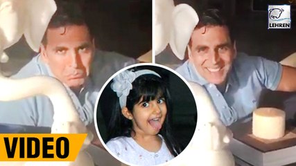 Daughter Nitara Takes Akshay Kumar's Acting Class | HOW CUTE!