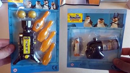 Nuevo de pingüinos conjunto el juguete juguetes Madagascar unboxing luauncher