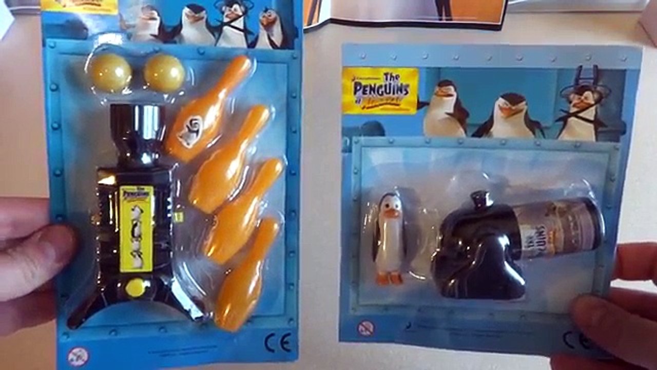 Nuevo de pingüinos conjunto el juguete juguetes Madagascar unboxing luauncher