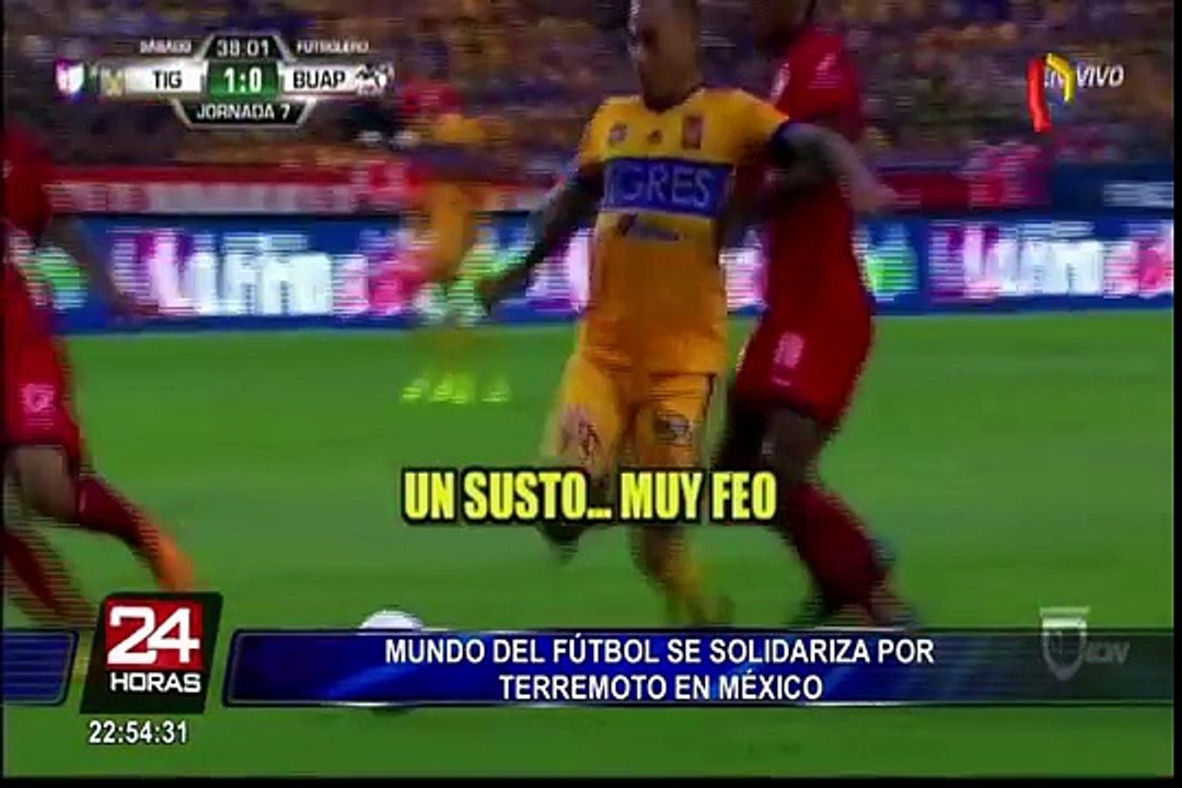 Mundo del fútbol se solidariza por terremoto en México