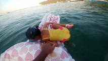 Antalya Kemerdeyiz aquapark sonrası  Marina plajda barbie deniz yatağı