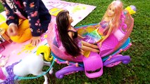Elif Barbie ev ile 3 barbie piknik yapıyor, eğlenceli çocuk videosu, evcilik oyunları