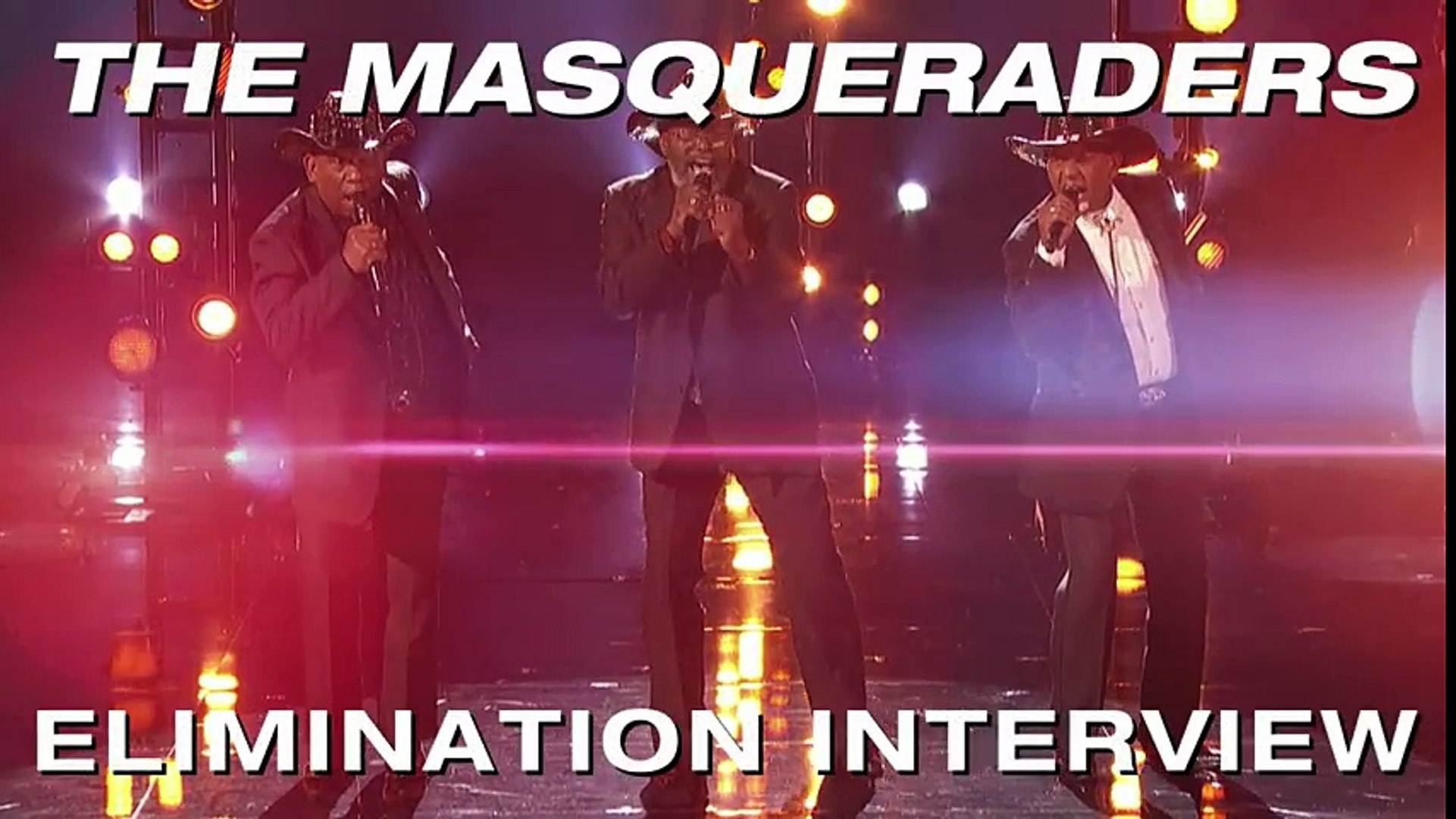Elimination Interview- The Masqueraders Thank America For Their Support - America's Got Talent 
