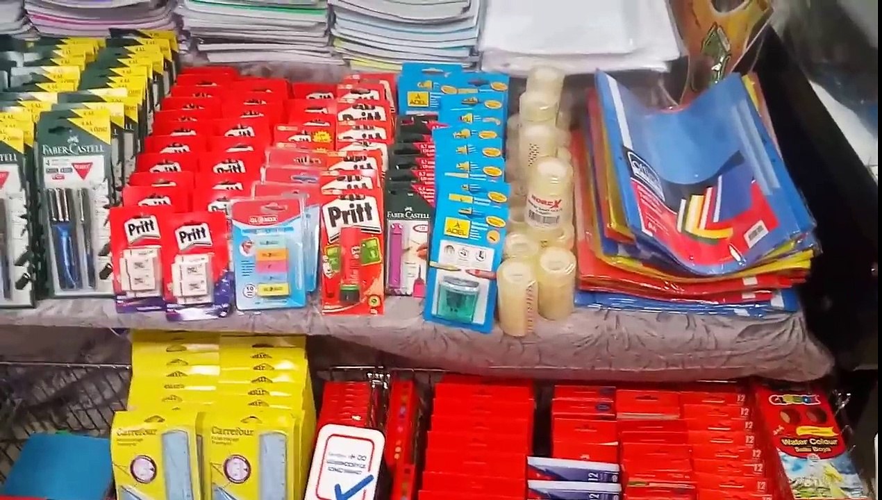 Okul alisverisi yaptik , eğlenceli çocuk videosu