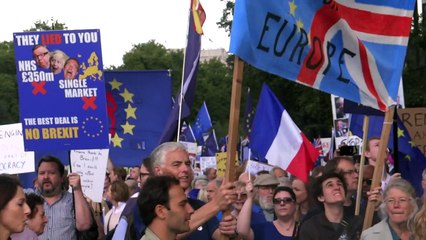 Europe against Brexit protest in London, UK