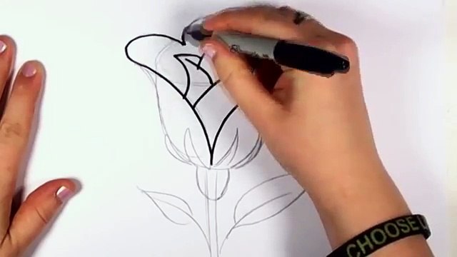 Un et un à un un à dessiner facile Comment ouvrir se leva à Il tutoriel art