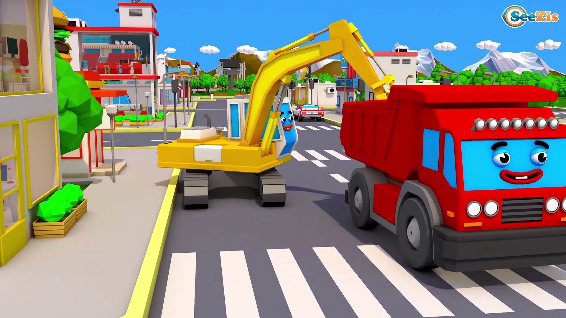 Trator - Construtores Desenhos animados Para Crianças – Видео Dailymotion