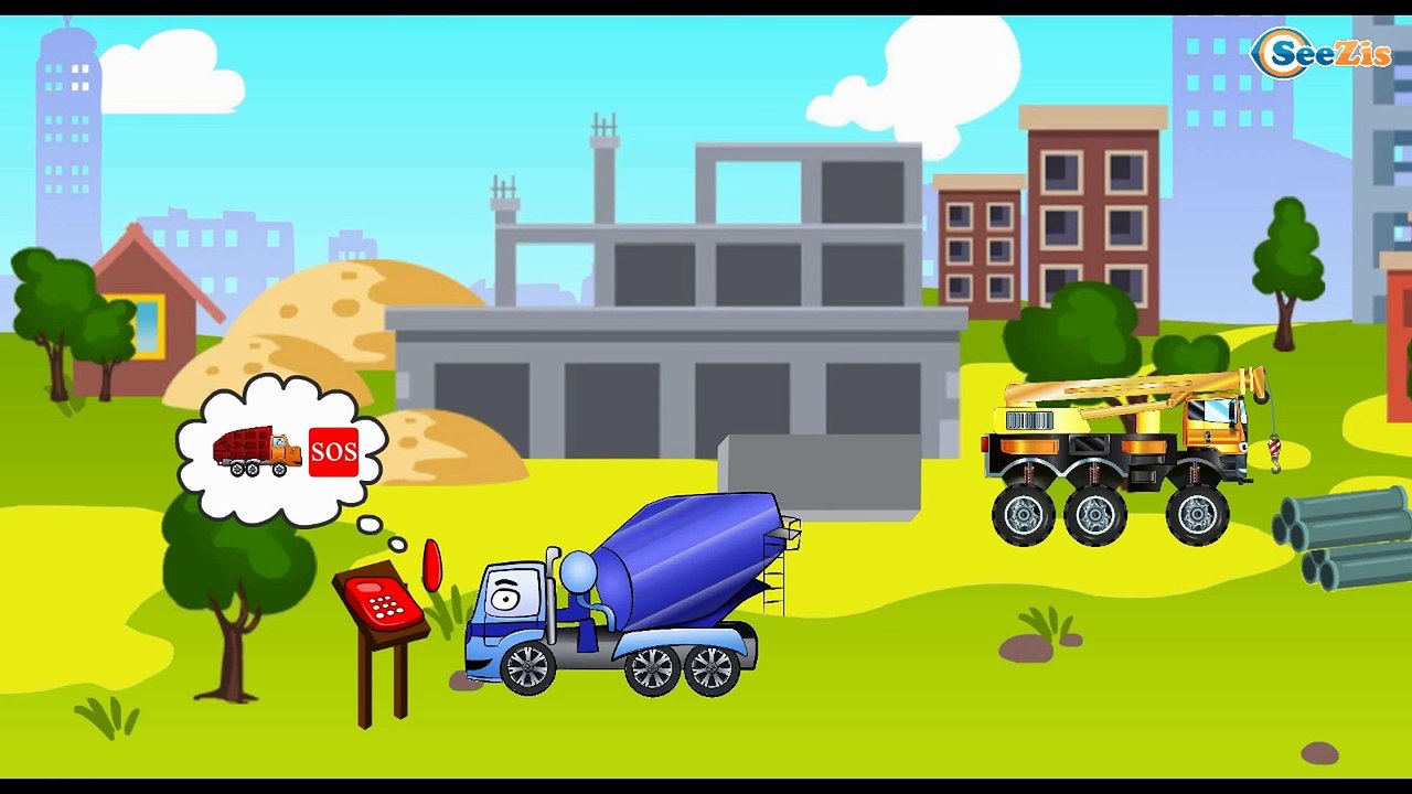 Мультики про машинки для Детей. Грузовичок и Трактор на Детской площадке Все серии подряд