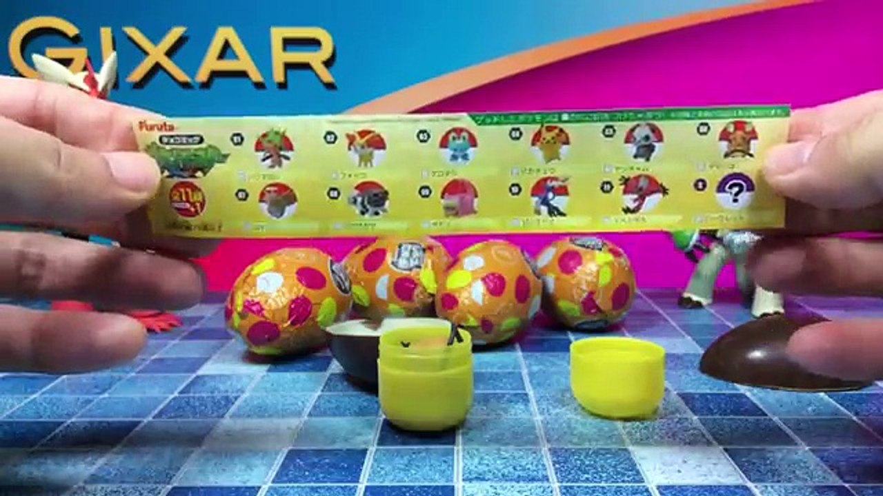 Dix par par Oeuf des œufs jouets Pokemon xy surprise furuta choco