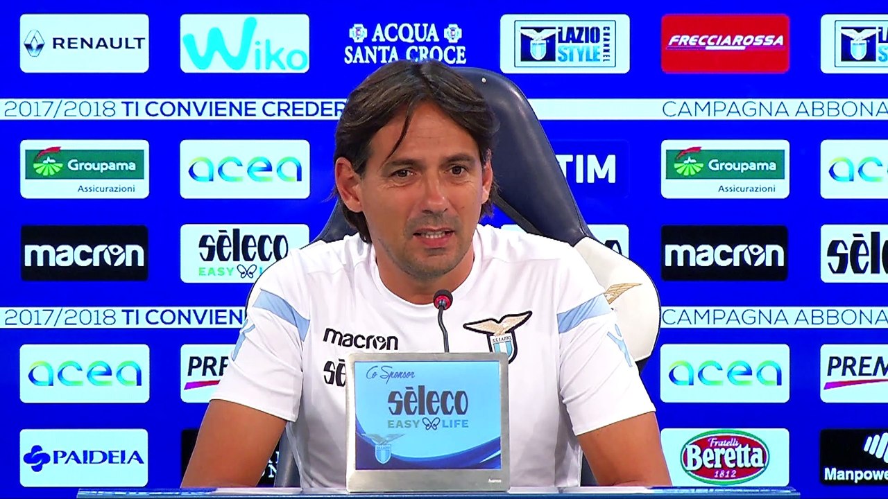 CONF INZAGHI PRE MILAN - ASCOLTA LE PAROLE DEL MISTER DELLA LAZIO