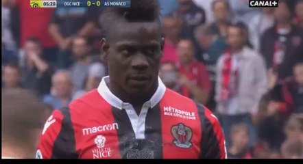 Mario Baloteli Penalty Goal - OGC Nice 1-0 AS Monaco  09.09.2017