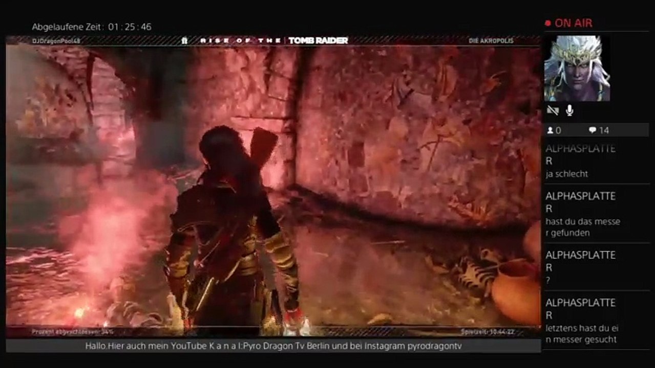 GER/PS4 Pyro DragonTv Lets Play Rise of The Tomb Raider bis 20Uhr. (207)