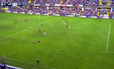 Red Card Position Dusko Tosic Karabükspor 0 - 0 Besiktas - 09.09.2017