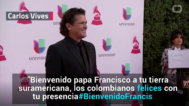 Mensaje especial de Carlos Vives al Papa Francisco a su llegada a Colombia