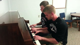 Two guys and some Piano Improv [And We Danced Macklemore]