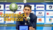 Conférence de presse Havre AC - US Orléans (1-1) : Oswald TANCHOT (HAC) - Didier OLLE-NICOLLE (USO) - 2017/2018