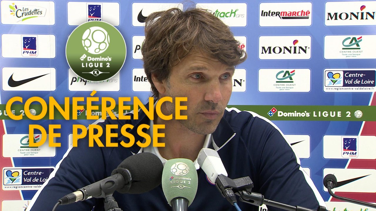 Conférence de presse Châteauroux - Quevilly-Rouen Métropole (3-2) : Jean-Luc VASSEUR (LBC) - Emmanuel DA COSTA (QRM) - 2017/2018