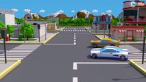 Color Car Cartoon w SUV & Police Car 3D Educational Video for Kids and Toddlers Cars Team