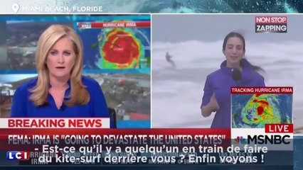 Ouragan Irma : Des inconscients affrontent le cyclone, les images buzz (Vidéos)