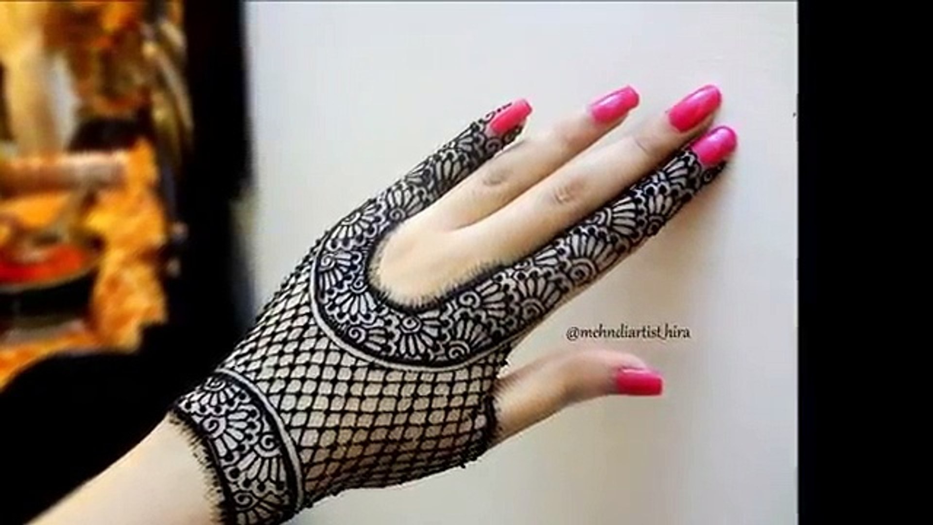 How To Apply Easy Simple Beautiful Glove Henna Mehndi Designs For
