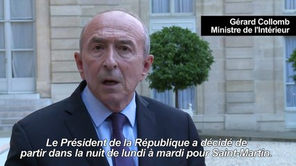 Ouragans/Irma: Macron partira lundi soir à Saint-Martin