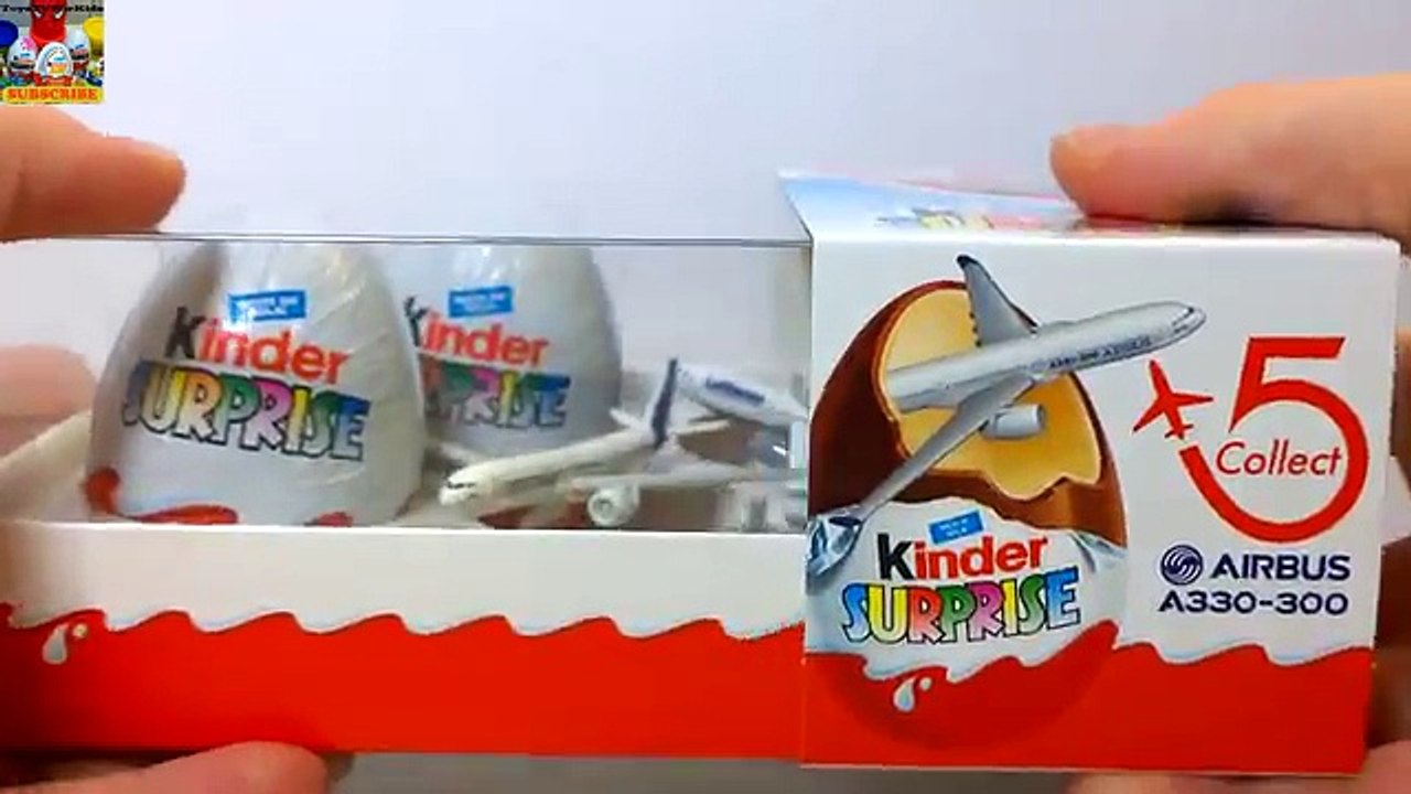 FULL COLLECTION Kinder Surprise Eggs Airbus A330-300 Airplane ❤ Ei Überraschung